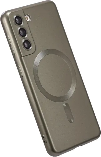 Miniatura 34 de Funda magnética para Samsung Galaxy S22 Ultra, silicona suave, delgada, antiarañazos, con protección de cámara, compatible con MagSafe, color negro