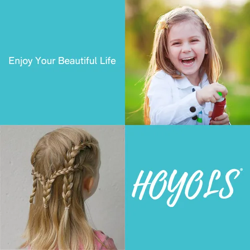 Miniatura 7 de HOYOLS Bandas de goma de pelo blanco de 3/4 pulgadas para ligas para el cabello, pequeñas bandas elásticas para coleta de caballo para mujeres
