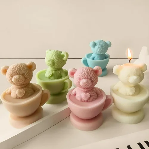Miniatura 5 de Groot - Moldes de silicona de fundición de resina para decoración del hogar y fabricación de velas, molde en espiral ondulado Peonía-medio abierto