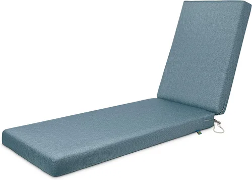 Duck Covers Weekend - Cojín para tumbona resistente al agua, 72 x 21 x 3 pulgadas, sombra azul, cojines de asiento para exteriores