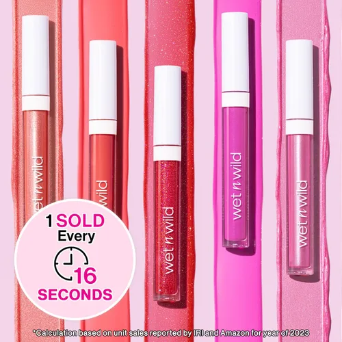 Miniatura 2 de Wet n Wild MegaSlicks Brillo labial, ultrabrillante, enriquecido con vitamina E, ultrabrillo de alto brillo hidratante, sin crueldad y vegano - My