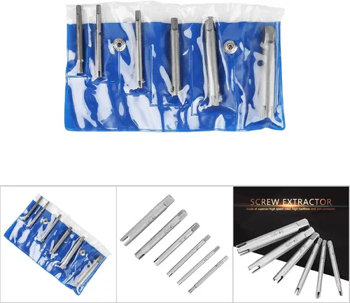 Miniatura 8 de LiebeWH Juego de extractor de grifos de acero con cabeza rota para trabajos de reparación diaria en el hogar (6 piezas)