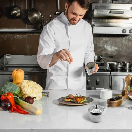 Miniatura 7 de Tazón de Acero Inoxidable para Azúcar, Frasco para Condimentos de Café, Recipiente para Especias, Olla para Condimentos con Tapa y Cuchara
