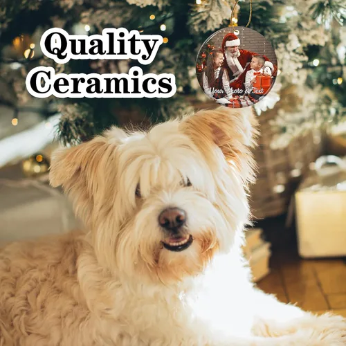 Miniatura 4 de Adornos de Navidad personalizados con foto, adorno de Navidad personalizado, decoración única para colgar del árbol de Navidad para baby shower, A1