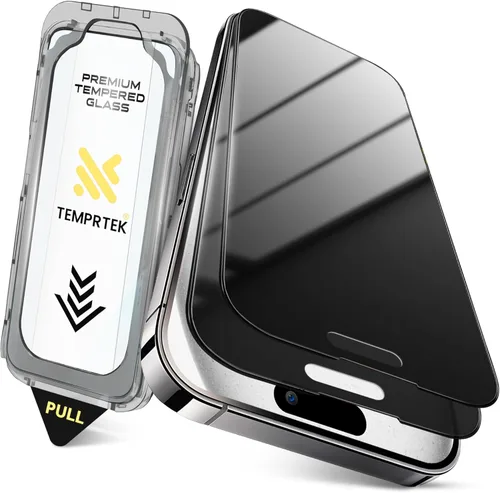 Miniatura 10 de TEMPRTEK+ Paquete de 2 Protectores de Pantalla para iPhone 17 Pro Max Compatible con iPhone 16 Pro Max Protector de Pantalla de Privacidad - 9H