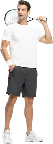 Miniatura 6 de TBMPOY Pantalones cortos de senderismo para hombre de 7 pulgadas, de secado rápido, atléticos, gimnasio, deportes al aire libre, entrenamiento