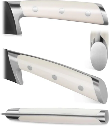 Miniatura 3 de Cangshan S+ Series 1022100 - Juego de cuchillos de iniciación Santoku de acero alemán forjado de 2 piezas con revestimiento de titanio, con vainas