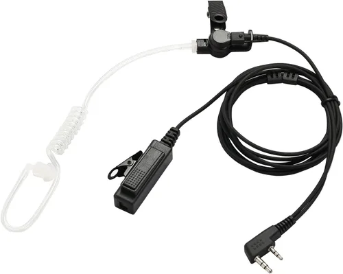 Compatible con Baofeng UV-5R BF-F8HP UV-82 Radios Auricular Kenwood 2 Pin Radio bidireccional Walkie Walkie Walkie Kit de vigilancia Auriculares de