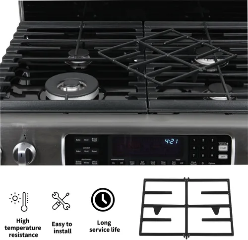 Miniatura 6 de Allstare WP9761557CB Piezas de repuesto de rejilla de quemador pequeño para KitchenAid Piezas de estufa de gas Rejilla superior 9761557CB