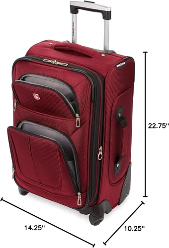 Miniatura 195 de SwissGear - Equipaje suave expandible Sion con ruedas, Negro