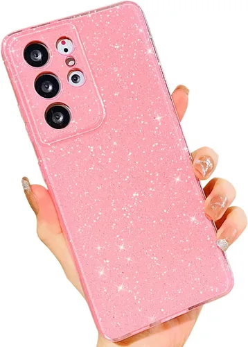 Miniatura 165 de MINSCOSE Compatible con Samsung Galaxy S22 Plus Case, Bonito Color Neón Brillante, con Purpurina Brillante Delgada Resistente a Golpes de Silicona