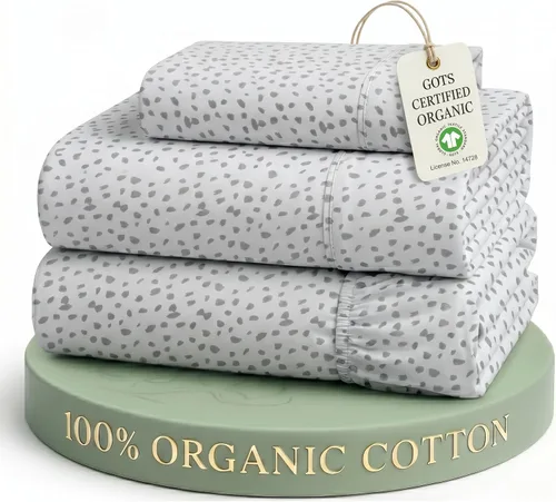 Miniatura 20 de Lane Linen Sábanas de cama tamaño Queen, juego de sábanas 100 % algodón orgánico, sábanas refrescantes suaves tamaño Queen, juego de sábanas Queen