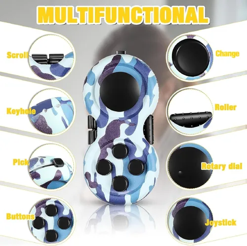 Miniatura 3 de Skylety 2 piezas de juguetes para jugar para adultos, almohadillas para jugar, rellenos de cesta de Navidad, cubo de alivio del estrés, controlador