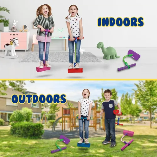Miniatura 6 de New Bounce Pogo Stick para niños pequeños – Jersey de espuma para edades de 3, 4, 5, 6, 7, 8 años – Juguetes de salto al aire libre – Regalo