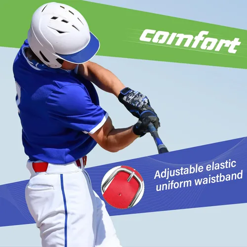 Miniatura 5 de Hercicy 12 cinturones de béisbol, cinturones de sóftbol a granel para adultos y jóvenes, cinturón de fútbol ajustable para niños y niñas