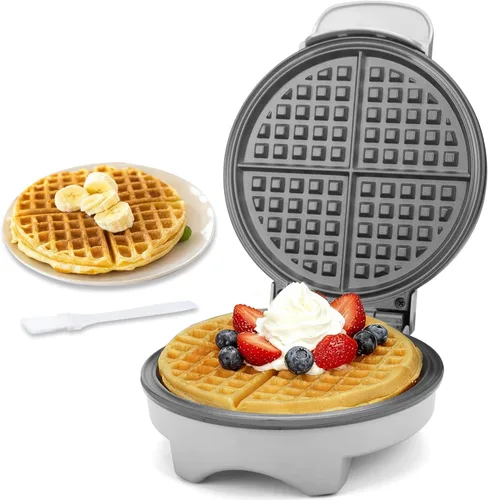Miniatura 9 de FineMade Máquina para Hacer Waffles Belga con Placas Desmontables, Waflera Eléctrica, Gran Plancha para Waffles, Prensa para Panini de 3 en 1