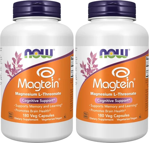 Miniatura 11 de Magtein de NOW, 90 cápsulas veg