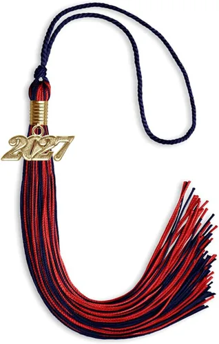 Miniatura 81 de Endea Graduation - Borla de doble color mixto con fecha dorada (negro/dorado antiguo, 2021)