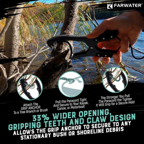 Miniatura 6 de Empuñadura de anclaje para canoa – barco, tubo de flotador y accesorios de pesca en kayak, equipo de kayak – Anclaje de abrazadera de cepillo