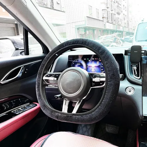 Miniatura 7 de Funda de volante para mujeres estilo bohemio, fundas universales para volante, protector, accesorios de automóvil para coche 15 pulgadas