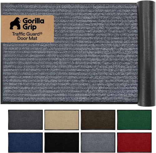 Miniatura 18 de Gorilla Grip - Tapete afelpado original de goma con perfil bajo, resistente, duradero, impermeable y fácil de limpiar para interior y exterior
