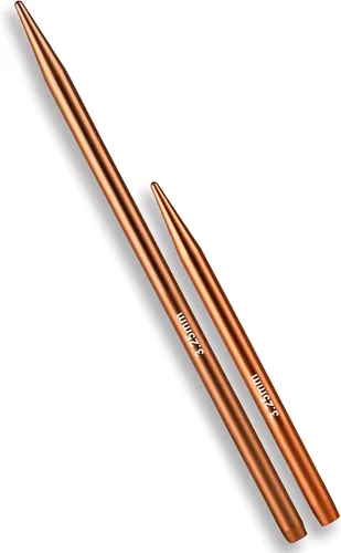 Agujas de tejer circulares intercambiables accesorios para manos artríticas, kit de aluminio redondo adecuado para entusiastas del tejedor (0.128 in)