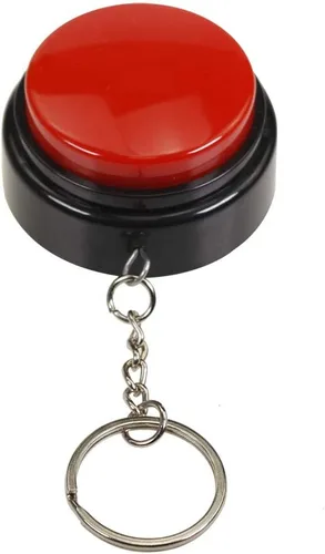Miniatura 7 de Botón de conversación grabable con llavero, botón de sonido de grabación de voz de los años 20, zumbadores divertidos botones para grabar tus
