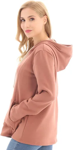 Miniatura 42 de Bearsland - Sudadera de lactancia y maternidad para mujer, con bolsillos y capucha