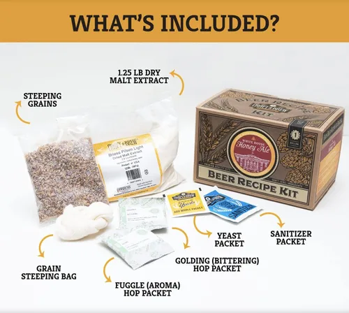 Miniatura 3 de Craft A Brew Kit de Recetas - White House Honey Ale Reposición - 1 Galón - Ingredientes para Elaborar Cerveza Casera Casa Blanca Honey Ale