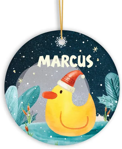 Miniatura 11 de Adorno de muñeco de nieve personalizado, muñeco de nieve de Papá Noel, adorno de Navidad con nombre personalizado, lindo adorno de muñeco de nieve
