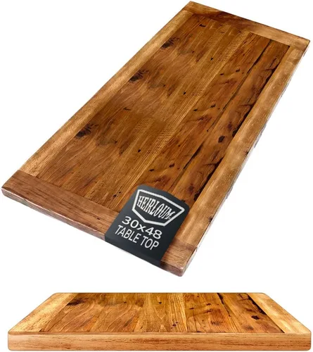 Miniatura 28 de Mesa de madera recuperada, pieza de madera reciclada rústica perfecta para cocinas, comedor y mesas auxiliares