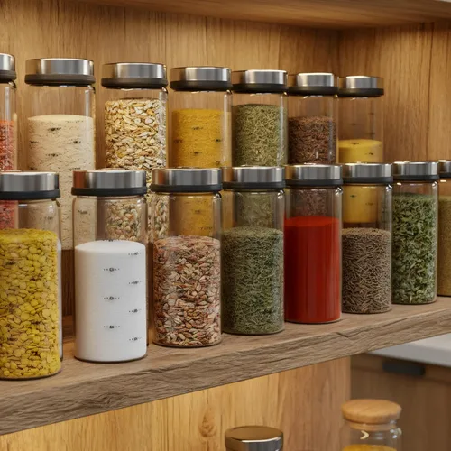 Miniatura 9 de Tarro de condimento con juegos de coctelera de acero inoxidable 304, salero y pimentero con agujeros ajustables para sales del Himalaya, Kosher