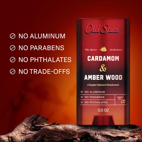 Miniatura 3 de Old Spice The Spice Alchemist Collection, desodorante sin aluminio para hombres, aroma infundido de colonia 24/7, fórmula sin intercambio, libre