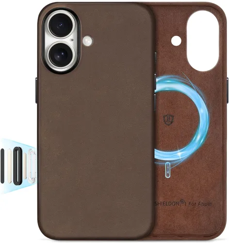 Miniatura 53 de SHIELDON Funda de cuero genuino para iPhone 17 Pro Max de 6.9 pulgadas 2025, [botón de la cámara actualizado], compatible con Magsafe, carga Azul