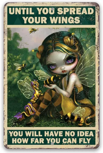 Strangeling Until You Spread Your Wings - Impresión gótica inspirada en estilo gótico de hadas góticas de abejas y dragón de hadas góticas, regalo