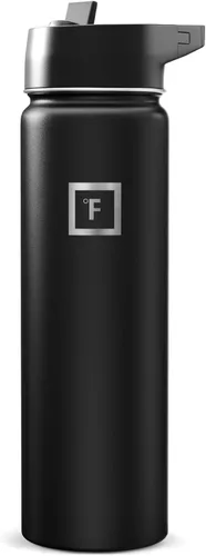 Miniatura 36 de IRON °FLASK Frasco de hidratación para acampar y senderismo con pajilla, botella de agua deportiva de acero inoxidable con aislamiento de boca