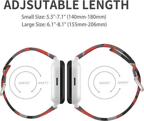 Miniatura 2 de Compatible for Verizon Gizmo Watch 3 2 1/for T-Mobile SyncUP Kids Watch/for Gabb Watch 3 2 1,20MM Kids Size Silicone Watch Band Cute Camo Straps for