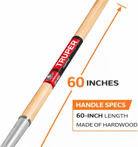 Miniatura 4 de Truper TruPro Rastrillo de asfalto, 14 púas, mango de madera de 60 pulgadas (modelo R-14XSH / 33105)