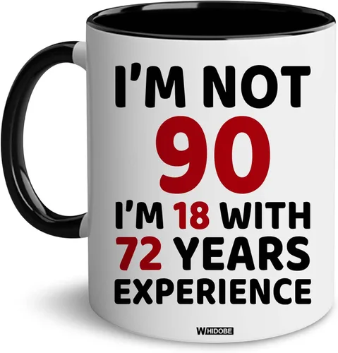 WHIDOBE Regalos de 90 cumpleaños – Regalo para hombres de 90 años – Regalos 90 para abuela, abuelo – Regalo de cumpleaños de 1936 para mamá, papá –