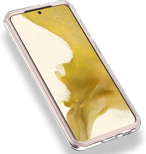 Miniatura 4 de Asuwish Funda de teléfono para Samsung Galaxy S22 5G, híbrida, de lujo, lindo mármol, a prueba de golpes, cuerpo completo, duro, resistente, Rosado