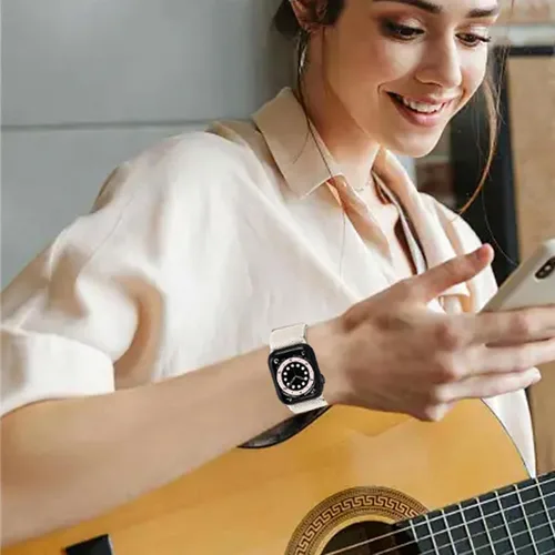 Miniatura 5 de Paquete de 15 correas elásticas de nailon suave compatibles con Apple Watch de 1.496 pulgadas, 1.575 pulgadas, 1.614 pulgadas, 1.654 pulgadas, 1.732
