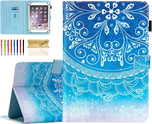 Miniatura 16 de Dteck Funda universal para tablet de 7.9 a 8.4 pulgadas, funda plegable de piel con tapa para Onn de 8 pulgadas, Samsung Galaxy Tab 8.0 pulgadas 8.4
