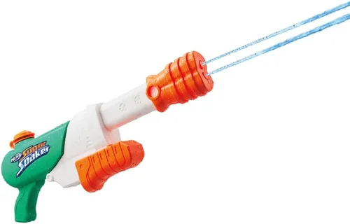 SUPERSOAKER - Blaster de agua Nerf Super Soaker Hydro Frenzy , diversión sin límites 3 en 1, boquilla ajustable, 2 tubos de lanzamiento de agua,