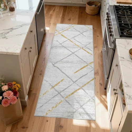 Miniatura 57 de jinchan Alfombra marroquí de pasillo 2x10 para pasillo - Alfombra de pasillo para cocina bohemia lavable a máquina, alfombra moderna suave, Boho