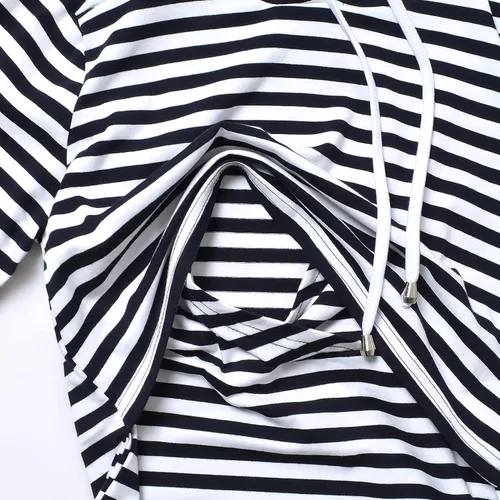 Miniatura 153 de GINKANA Sudadera con capucha para mujer, manga larga, lactancia materna, ropa casual