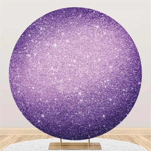 Miniatura 11 de Leyiyi Cubierta de fondo redonda con purpurina azul de 3 x 3 pies, cubierta de fondo circular azul con luz de estrellas para niñas, mujeres