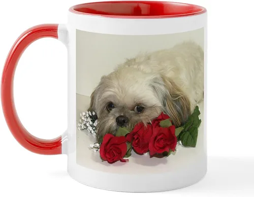 Miniatura 34 de CafePress Cute Shih Tzu Dog Mugs - Taza de café de cerámica de 11 oz (11.0 fl oz)