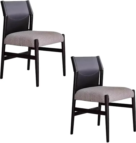 Miniatura 12 de Dining Chairs with backrest, Upholstered Kitchen Chair, Vintage Country Dining Chairs Set Wood Kitchen Chair, Armrests Optional(with armrests,4PCS)
