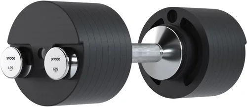 Miniatura 3 de SNODE AD80 Drop Proof 80 lbs Adjustable Dumbbell Set -Adjustable Weights with Cast Iron Plates and Cradle, Knurled Handle, Fast Adjust, Compact Home