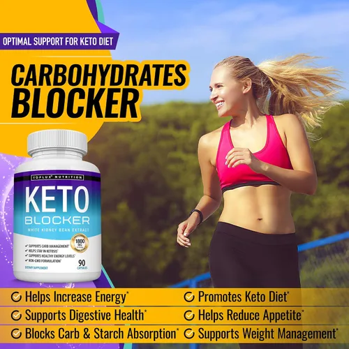 Miniatura 3 de Toplux Keto Blocker Pills Extracto de frijol blanco - 1800 mg de cetosis natural, apoyo a la dieta Keto, para hombres y mujeres, 90 cápsulas, Dos